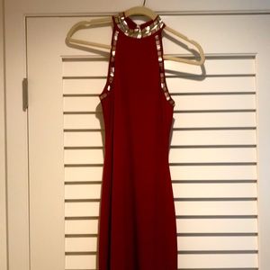 Long Bordeaux dress